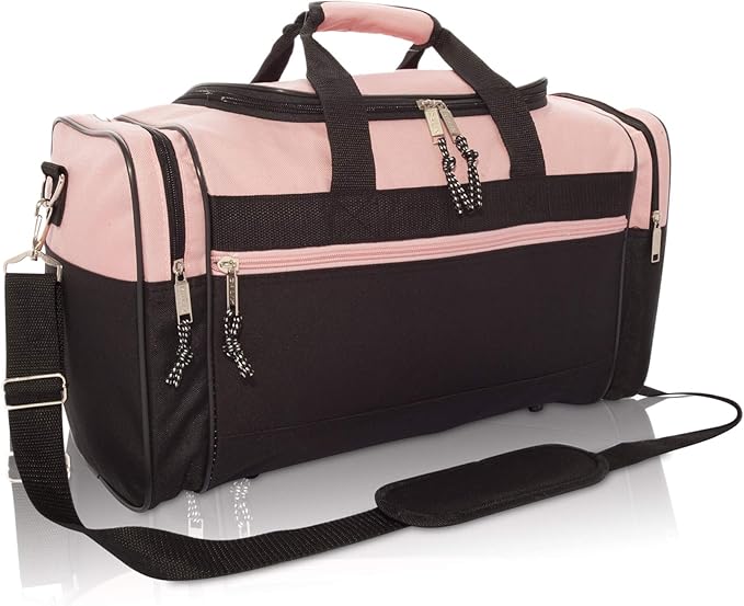 DALIX 17" Blank Duffle Bag Duffel Bag Travel Size Sports Durable Gym Bag