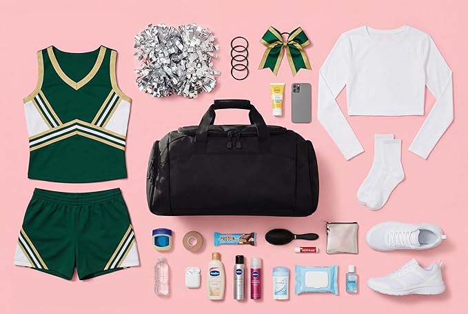 Personalized Cheer Duffel: Perfect Cheer Stuff, Ideal Cheer Gifts, Premium Cheer Bag, Convenient Cheer Bags, and Stylish Cheerleading Bag