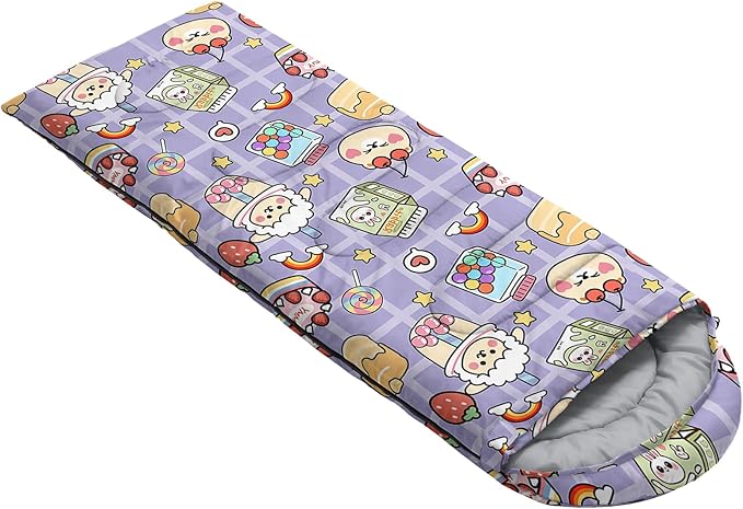 QOOMO Camping Sleeping Bags,3 Season Warm & Cool Weather,Lightweight,Waterproof Sleeping Bags for Adults & Kids,Traveling,and Outdoors,Camping Gear Equipment