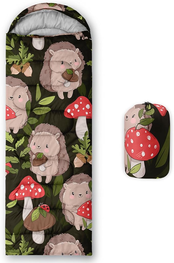 QOOMO Camping Sleeping Bags,3 Season Warm & Cool Weather,Lightweight,Waterproof Sleeping Bags for Adults & Kids,Traveling,and Outdoors,Camping Gear Equipment