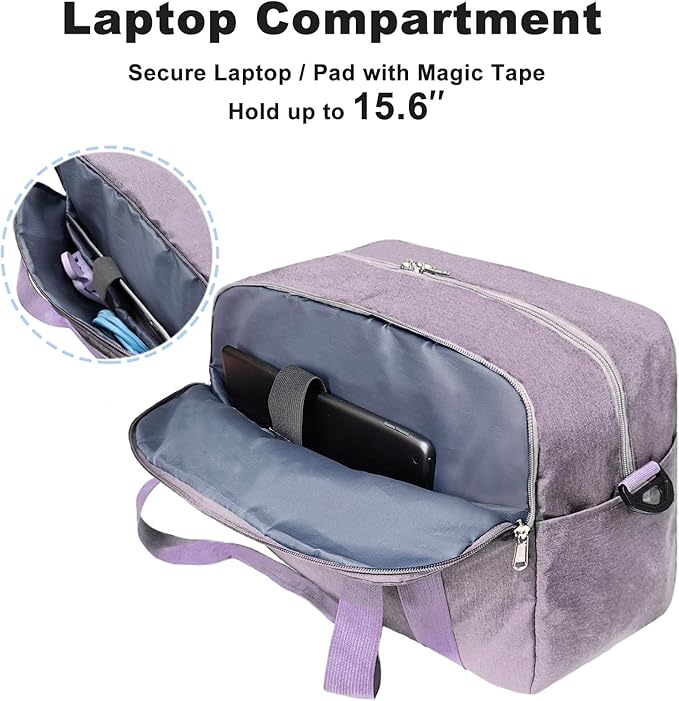 18" Small Carry on Bags for Airplanes with Laptop & Wet Compartment Underseat for Spirit Airlines Personal Item Travel Bag 18x14x8 in Duffle Gym Bag for Women Men