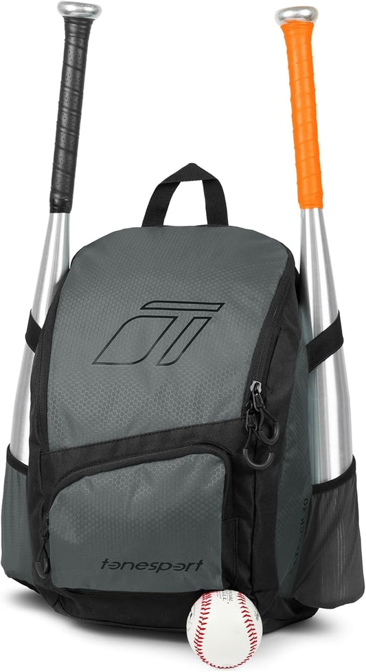 Baseball Bag - Backpack for Baseball, Softball, Tball - Adults & Youth Bat Bag