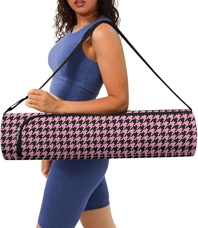 ZCFYGDX Yoga Mat Bag with Adjustable Shoulder Strap and Handle Zipper, 30in Wide x 6.3in Diameter for Yoga Mat Storage
