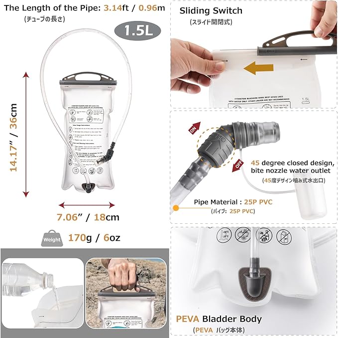 Azarxis Hiking Hydration Vest Pack Running Backpack Lightweight Daypack for Marathon Cycling Biking Trail Race Rave