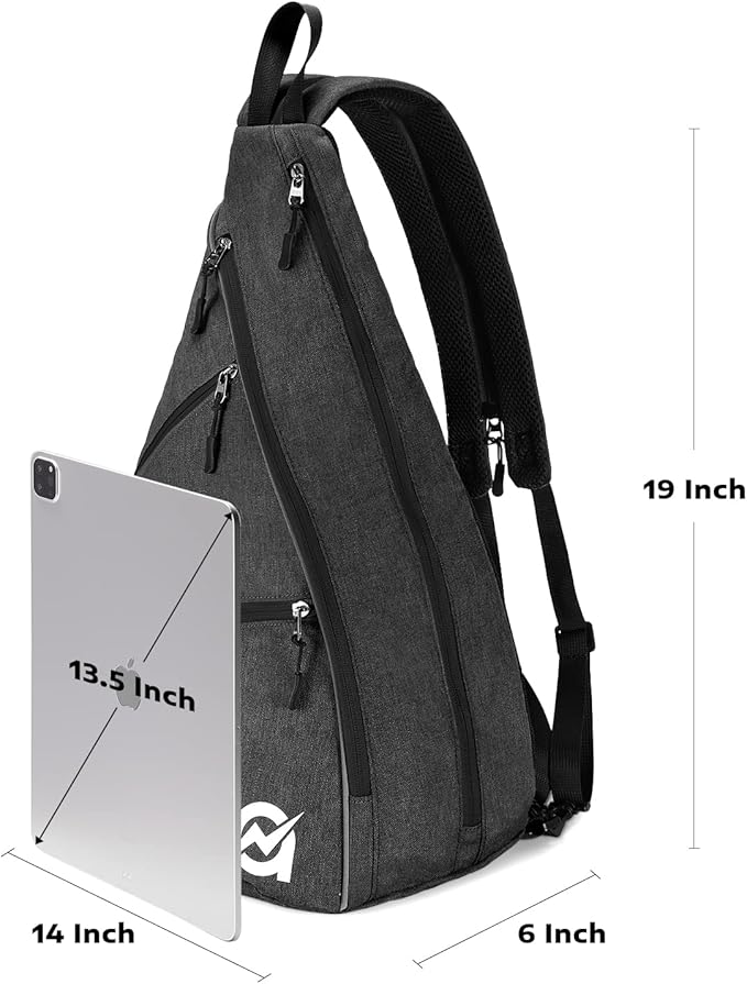 A11N SPORTS Pickleball Bag, Reversible Crossbody Sling Bag/Backpack for Women Men
