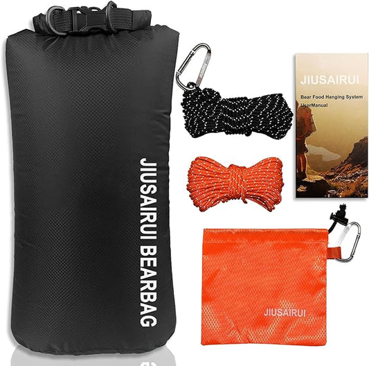 7.8Oz Ultralight Bear Bag Hanging Kit: 30D Waterproof Bear Proof Food Storage for Backpacking and Camping Alternative to Bear Canister