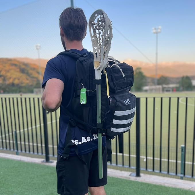 Xtreme 30L Tactical Backpack - Carry-On Travel and Gym Daypack with 16-inch Laptop Sleeve, Stick Holder, Double Bottle Pockets, Recycled-Fabric Shell, Reliable Zippers, Rain Cover (Black)