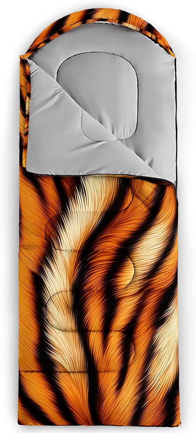 QOOMO Camping Sleeping Bags,3 Season Warm & Cool Weather,Lightweight,Waterproof Sleeping Bags for Adults & Kids,Traveling,and Outdoors,Camping Gear Equipment