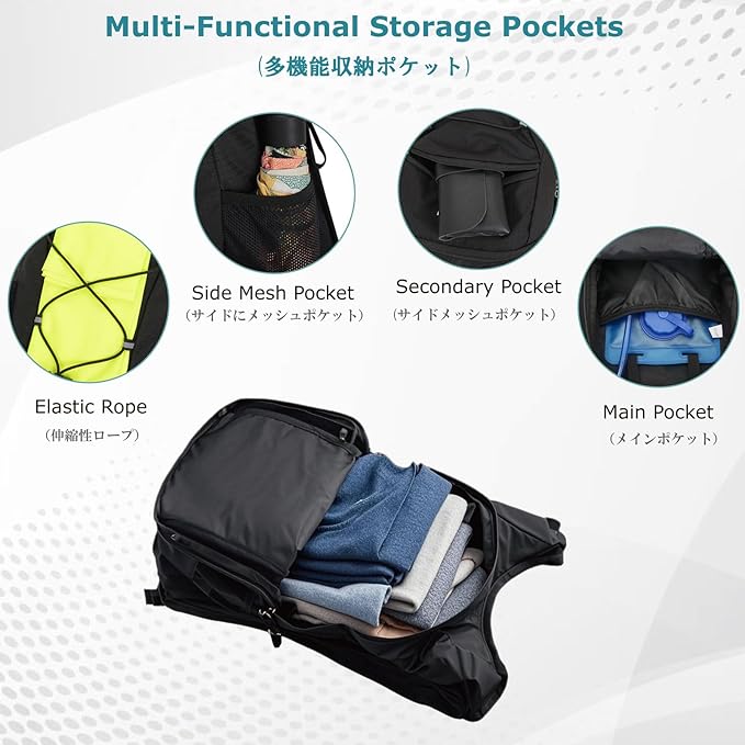 YAPJEB Hiking Hydration Vest Backpack 18L Lightweight with 2L Water Pack Bladder Daypack for Men Women Cycling, Running, Hiking and Biking (03 Grey 18L + 2L Bladder)