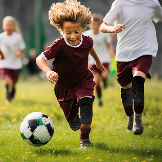 ZODEYI Wrestling Knee Pads Short Knee Sleeve, 2 Pcs Knee Compression Sleeve for Football, Basketball, Volleyball(Black_M_2 Pcs)