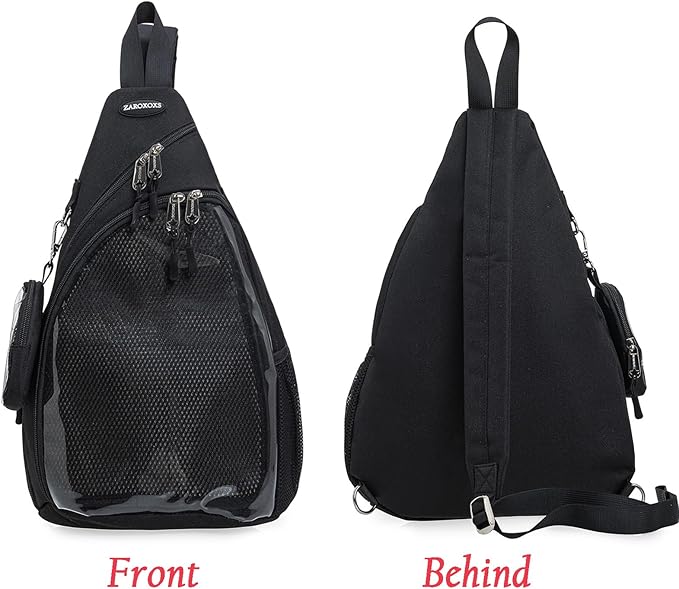 ZAROXOXS Mens Womens Oxford Ita Bag Pin Display Chest Pack Single Shoulder Bag Sport Backpack Packs Hiking Daypack