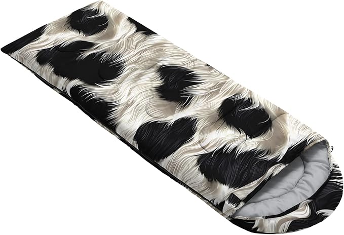 QOOMO Camping Sleeping Bags,3 Season Warm & Cool Weather,Lightweight,Waterproof Sleeping Bags for Adults & Kids,Traveling,and Outdoors,Camping Gear Equipment