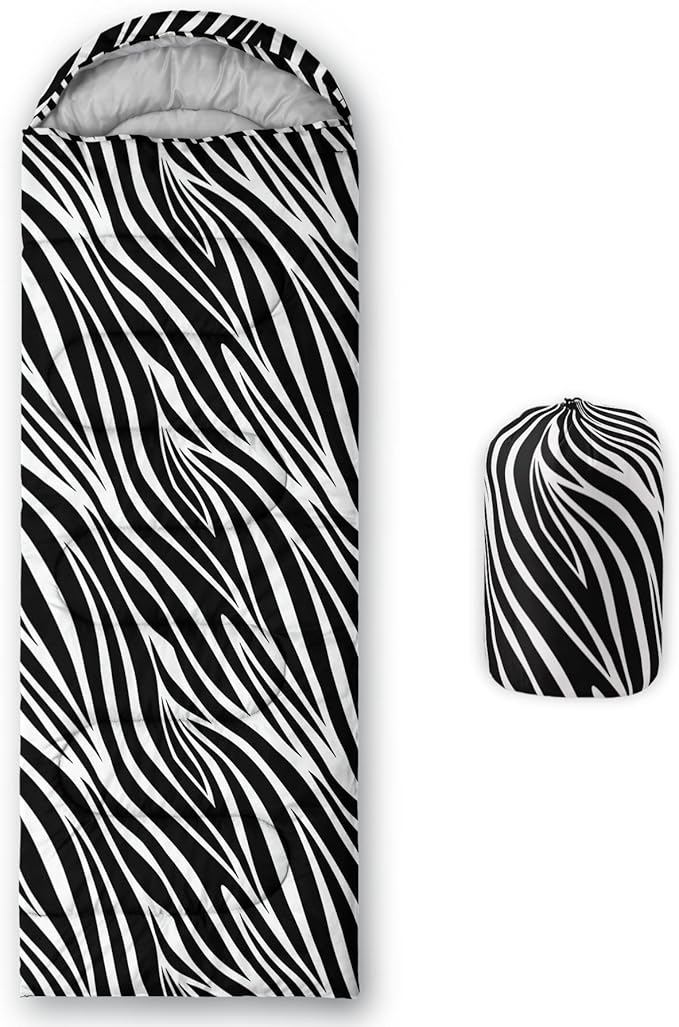 QOOMO Camping Sleeping Bags,3 Season Warm & Cool Weather,Lightweight,Waterproof Sleeping Bags for Adults & Kids,Traveling,and Outdoors,Camping Gear Equipment