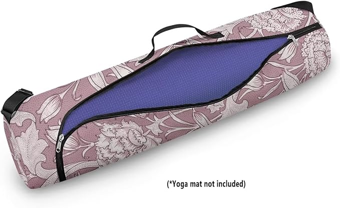 ZCFYGDX Yoga Mat Bag with Adjustable Shoulder Strap and Handle Zipper, 30in Wide x 6.3in Diameter for Yoga Mat Storage