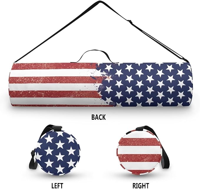 ZCFYGDX Yoga Mat Bag with Adjustable Shoulder Strap and Handle Zipper, 30in Wide x 6.3in Diameter for Yoga Mat Storage