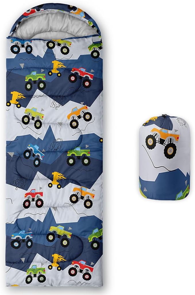 QOOMO Camping Sleeping Bags,3 Season Warm & Cool Weather,Lightweight,Waterproof Sleeping Bags for Adults & Kids,Traveling,and Outdoors,Camping Gear Equipment