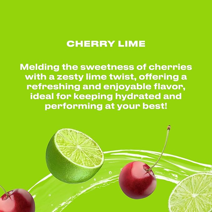 CWENCH HYDRATION Sugar Free Electrolyte Hydration Drink Mix Cherry Lime 10 Single Serve Packets – Instant Hydration Mix with Premium Electrolytes for Performance Wellness Travel and Everyday Use