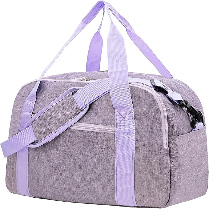 18" Small Carry on Bags for Airplanes with Laptop & Wet Compartment Underseat for Spirit Airlines Personal Item Travel Bag 18x14x8 in Duffle Gym Bag for Women Men