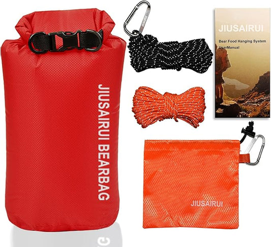 7.8Oz Ultralight Bear Bag Hanging Kit: 30D Waterproof Bear Proof Food Storage for Backpacking and Camping Alternative to Bear Canister