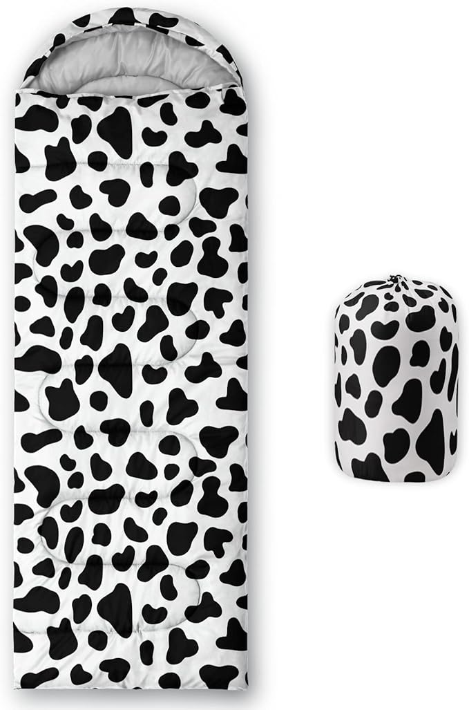 QOOMO Camping Sleeping Bags,3 Season Warm & Cool Weather,Lightweight,Waterproof Sleeping Bags for Adults & Kids,Traveling,and Outdoors,Camping Gear Equipment