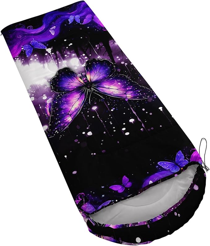 QOOMO Camping Sleeping Bags,3 Season Warm & Cool Weather,Lightweight,Waterproof Sleeping Bags for Adults & Kids,Traveling,and Outdoors,Camping Gear Equipment