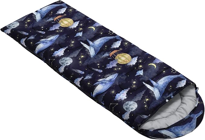 QOOMO Camping Sleeping Bags,3 Season Warm & Cool Weather,Lightweight,Waterproof Sleeping Bags for Adults & Kids,Traveling,and Outdoors,Camping Gear Equipment