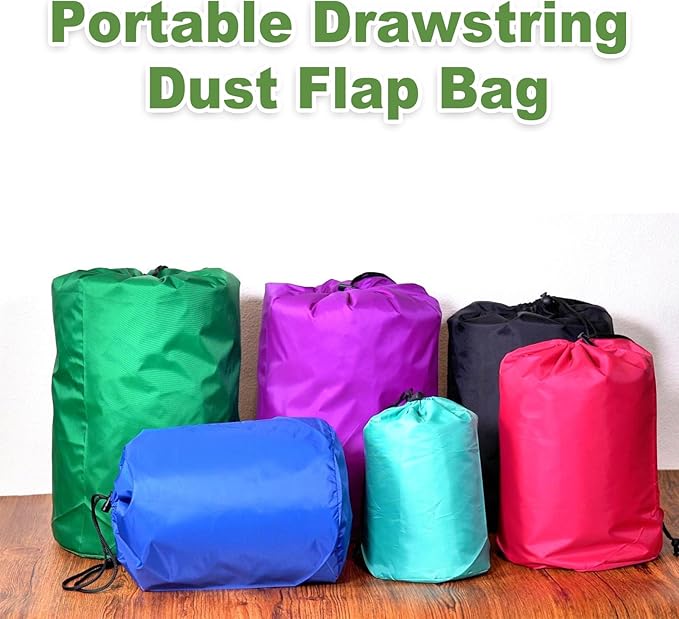 PATIKIL Stuff Sack, 5 x 10 Inch Waterproof Outdoor Storage Sack Upgrade Drawstring Bag Ultralight Ditty Bags Portable Dust Flap for Organizing Camping Hiking Travel Gear Gym, Rose Red