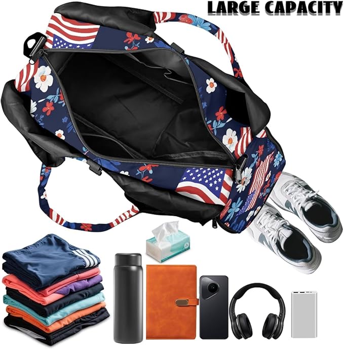 ZCFYGDX Yoga Gym Bag with Removable Adjustable Shoulder Strap, Shoe Compartment & Top Yoga Mat Holder 17.72x8.66x9.84in