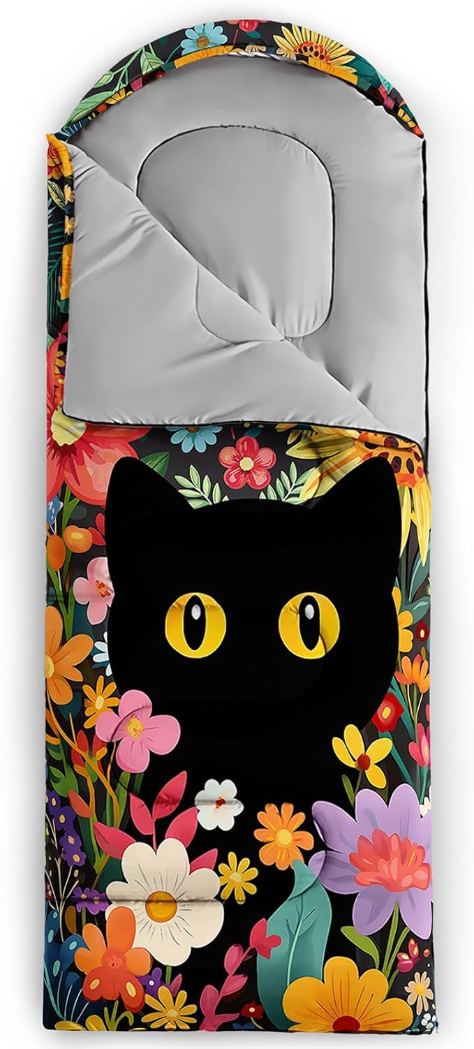 QOOMO Camping Sleeping Bags,3 Season Warm & Cool Weather,Lightweight,Waterproof Sleeping Bags for Adults & Kids,Traveling,and Outdoors,Camping Gear Equipment