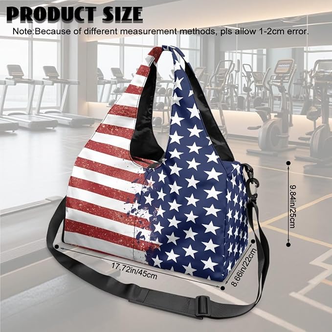 ZCFYGDX Yoga Gym Bag with Removable Adjustable Shoulder Strap, Shoe Compartment & Top Yoga Mat Holder 17.72x8.66x9.84in