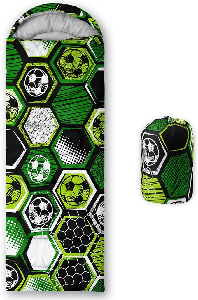 Sleeping Bags for Adults and Kids Camping Sleeping Bags for Girls and Boys Lightweight Waterproof Cold/Warm 3-Season Outdoor Travel with Compression Bags