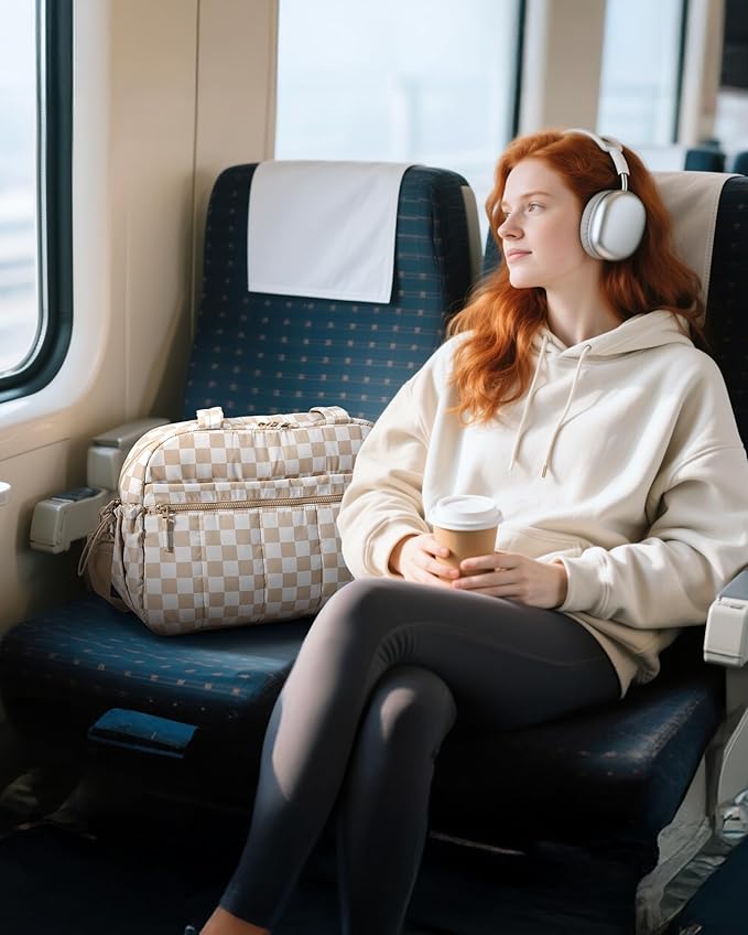 BAGSMART Gym Bag for Women, Duffle Bag for Travel with Wet Pocket, Lightweight Carry on Weekender Duffel, Water Resistant