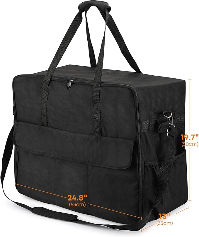 Stanbroil 22" Griddle Carry Bag for Blackstone 1813 Tabletop Griddle with Hood, 600D Polyester Water Resistant Outdoor Portable BBQ Grill Griddle Carry Bag