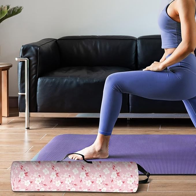 ZCFYGDX Yoga Mat Bag with Adjustable Shoulder Strap and Handle Zipper, 30in Wide x 6.3in Diameter for Yoga Mat Storage