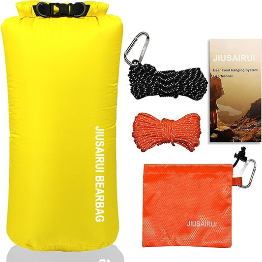 7.8Oz Ultralight Bear Bag Hanging Kit: 30D Waterproof Bear Proof Food Storage for Backpacking and Camping Alternative to Bear Canister