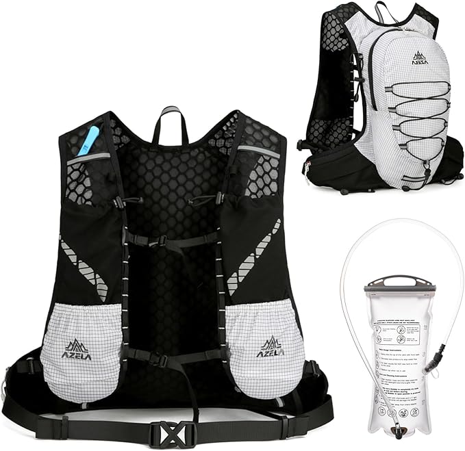 Azarxis Hiking Hydration Vest Pack Running Backpack Lightweight Daypack for Marathon Cycling Biking Trail Race Rave