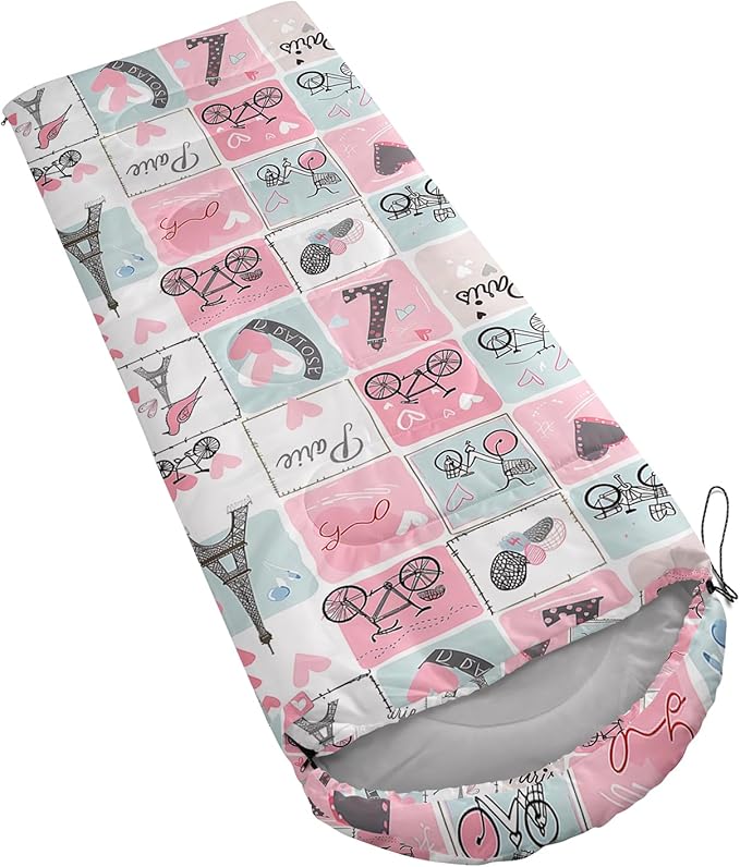 QOOMO Camping Sleeping Bags,3 Season Warm & Cool Weather,Lightweight,Waterproof Sleeping Bags for Adults & Kids,Traveling,and Outdoors,Camping Gear Equipment