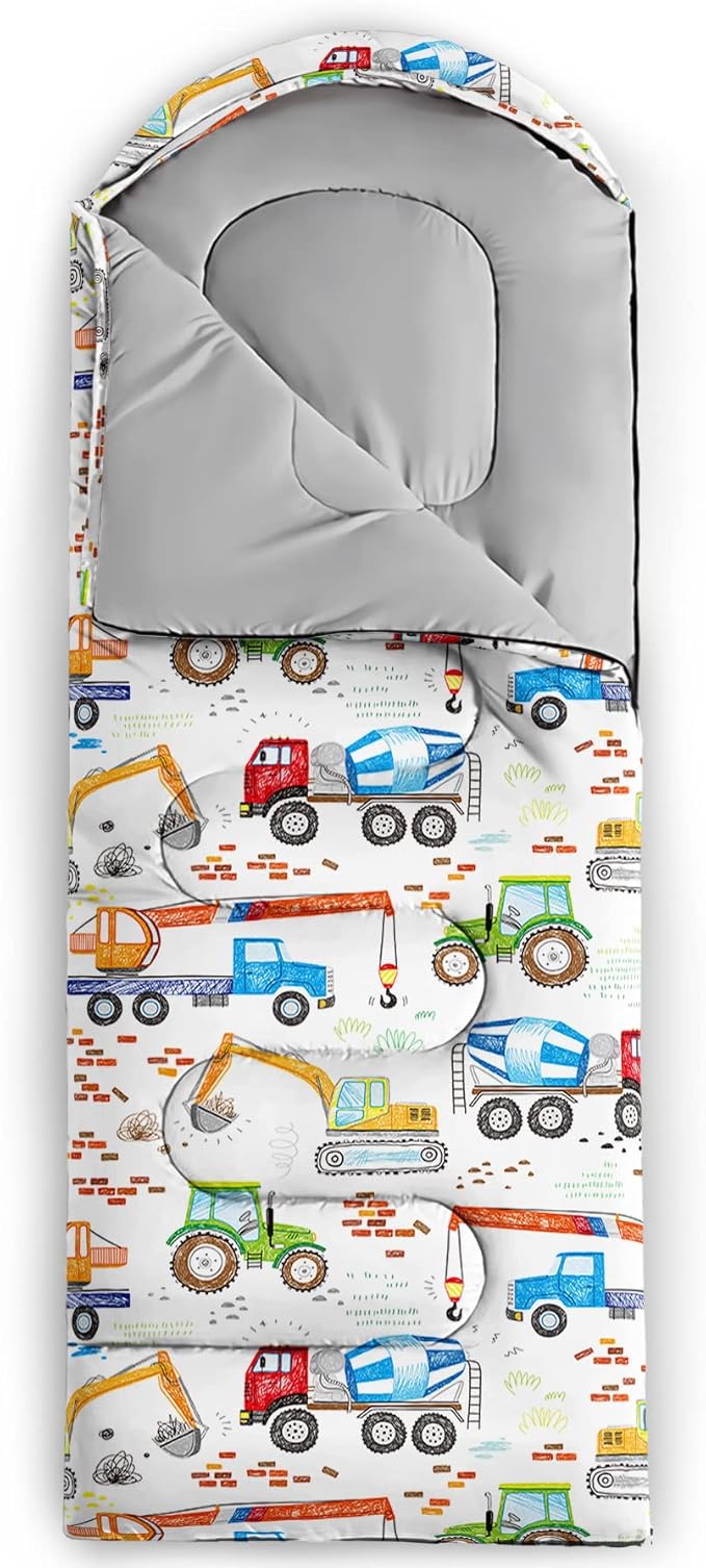 QOOMO Camping Sleeping Bags,3 Season Warm & Cool Weather,Lightweight,Waterproof Sleeping Bags for Adults & Kids,Traveling,and Outdoors,Camping Gear Equipment