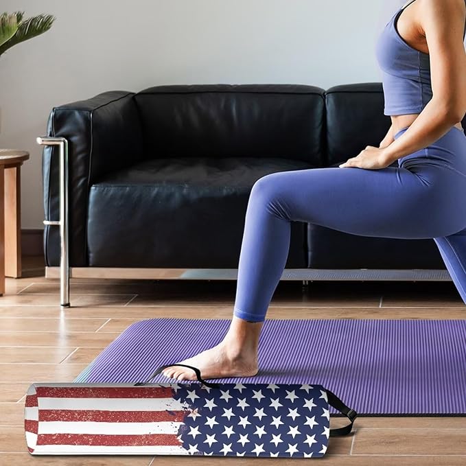 ZCFYGDX Yoga Mat Bag with Adjustable Shoulder Strap and Handle Zipper, 30in Wide x 6.3in Diameter for Yoga Mat Storage