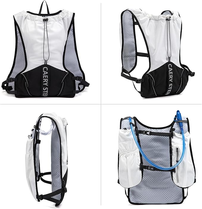 Carey STEN Lightweight Hydration Backpack, Outdoor Running Vest with 1.5L Water Bag, Suitable for Hiking, Cycling, and Both Men's and Women's Carnival wear