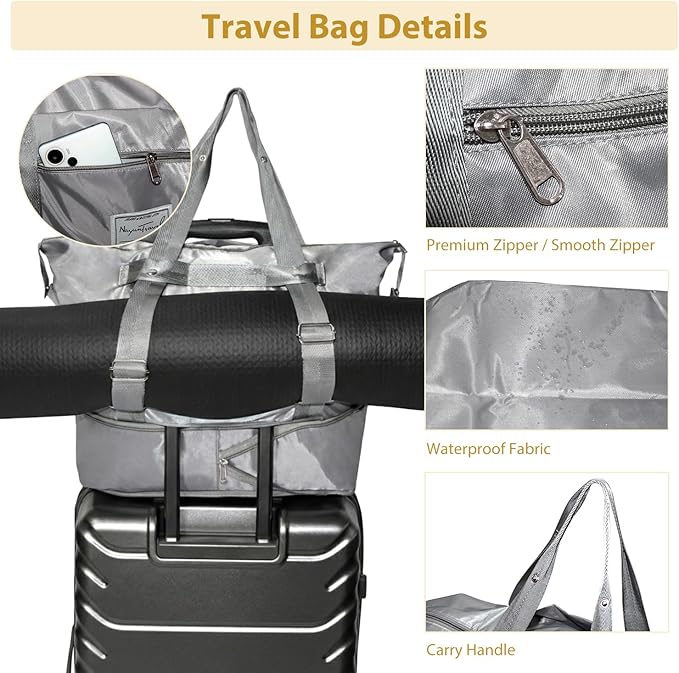 Yoga Mat Bag, Yoga Gym Bag Tote Bag with Multi Pockets For Women & Men, Yoga Mat Carrier for Pilates Travel Workout Office