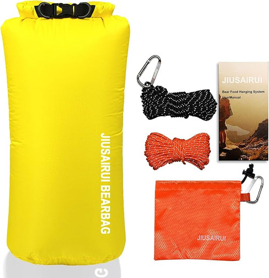 7.8Oz Ultralight Bear Bag Hanging Kit: 30D Waterproof Bear Proof Food Storage for Backpacking and Camping Alternative to Bear Canister
