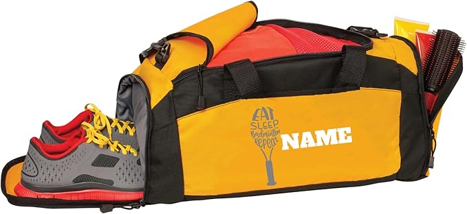Personalized Badminton Duffle Bag - Versatile Pickleball Bag, Large Tennis Bag with Shoe Compartment - Badminton Bag