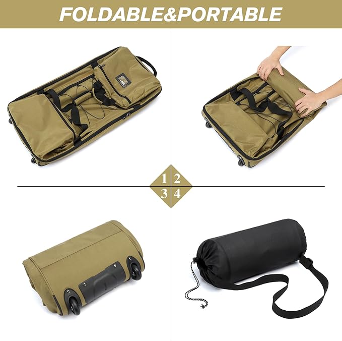 170L Extra Large Baseball Bag with Wheels Gym Duffle Softball Catchers Coach Team Equipment Bags Collapsible Rolling Travel Duffel Bat Gear Bag for Hockey Basketball Football Volleyball Soccer