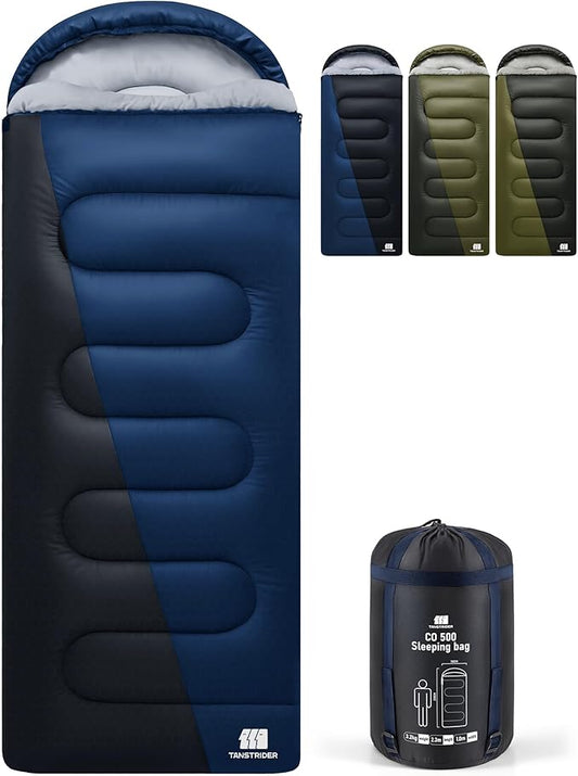 XXL Winter Sleeping Bags for Adults Cold Weather,Camping Sleeping Bag for Kids with Compression Sack,4 Season Camping Essentials Gear for Hiking,Traveling,Outdoor,Backpacking,Climbing