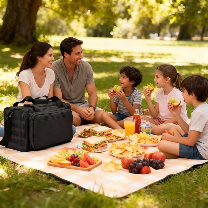 45L Large Tactical Duffle Bag for Men & Women, Waterproof Military Travel Gym Bag with Shoulder Strap & Handles, Big Sports Equipment Organizer for Shooting Range, Outdoor Camping, Hiking