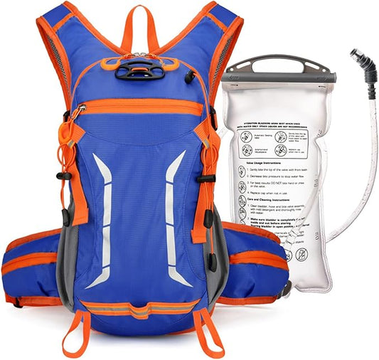 12L Hydration Backpack for Men Women,Lightweight Hydration Pack with 2L Water Bladder, Water Backpack for Cycling,Hiking,Rave,Biking and Running Outdoor Activities