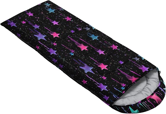 QOOMO Camping Sleeping Bags,3 Season Warm & Cool Weather,Lightweight,Waterproof Sleeping Bags for Adults & Kids,Traveling,and Outdoors,Camping Gear Equipment