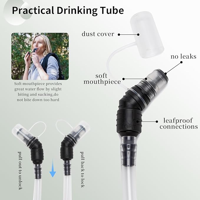 wotony Hydration Backpack with Water Bladder for Hiking Tactical Hydration Pack for Men Women Molle Water Backpack for Hiking