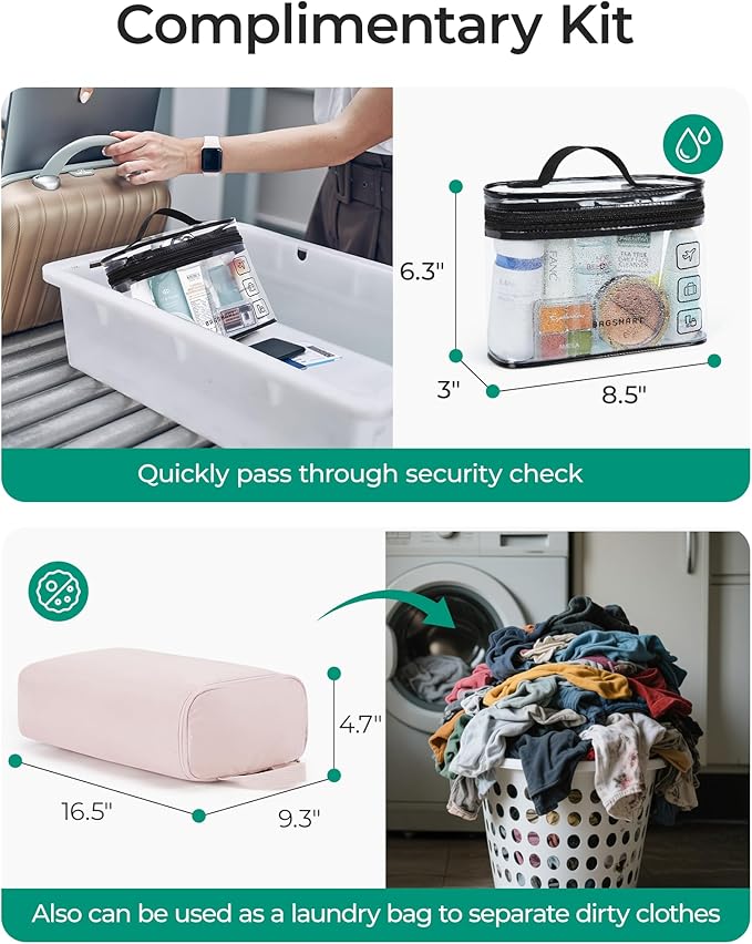 BAGSMART Gym Bag for Women, Duffle Bag for Travel with Wet Pocket, Lightweight Carry on Weekender Duffel, Water Resistant